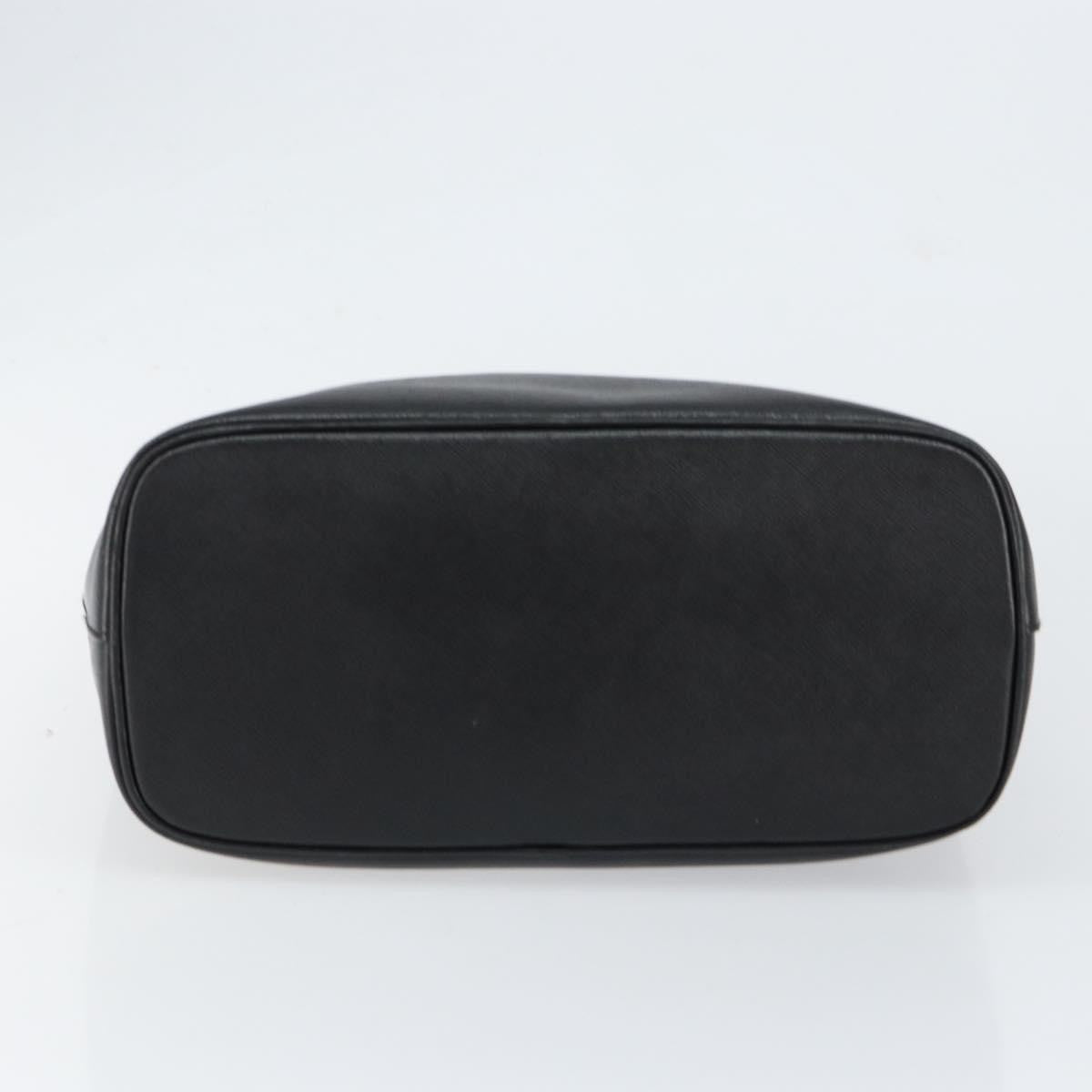 Salvatore Ferragamo Gancini handbag Leather, BLACK, LEATHER, Handbag