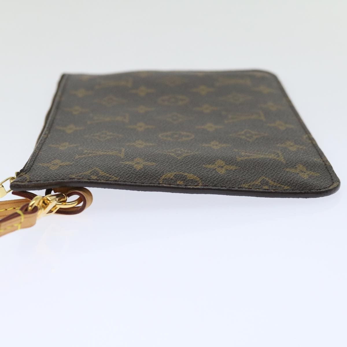 Louis Vuitton Neverfull Pochette Monogram Canvas, BROWN, CANVAS, Clutche & pouche