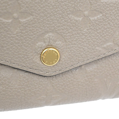 Louis Vuitton Portefeuille Sarah Wallet Monogram Empreinte, BEIGE, LEATHER, Wallets