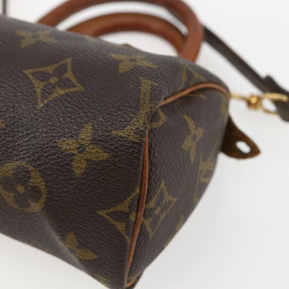 Louis Vuitton Speedy Mini HL Handbag Monogram Canvas, BROWN, CANVAS, Handbag