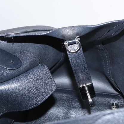 Christian Dior Open Bar Bag Leather, BLACK, LEATHER, Handbag