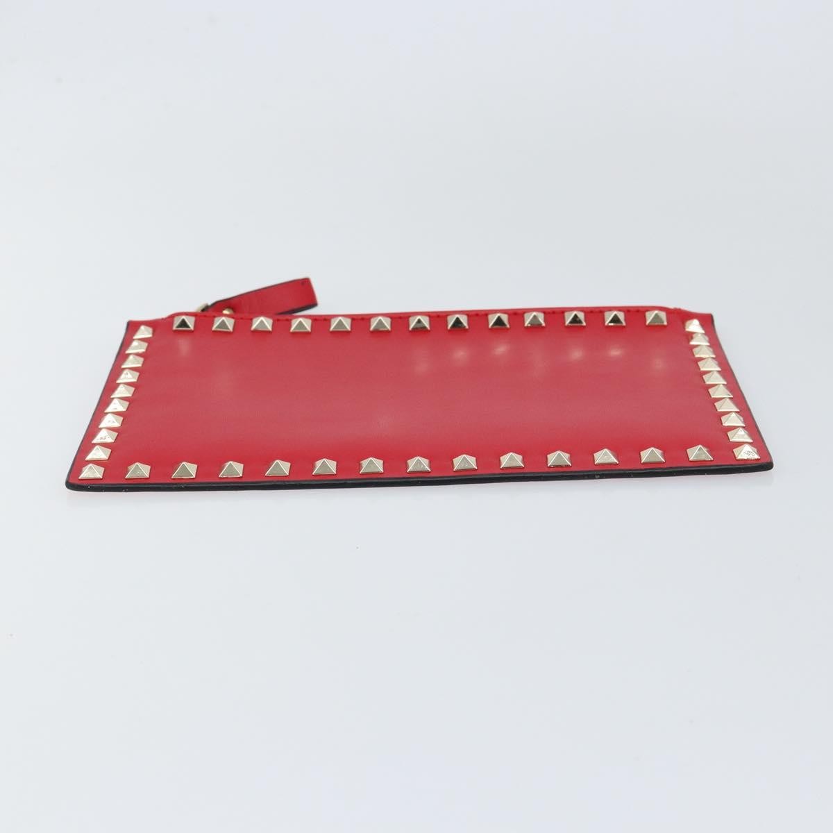 Valentino Garavani Rockstud Pouch Leather, PINK, LEATHER, Clutche & pouche