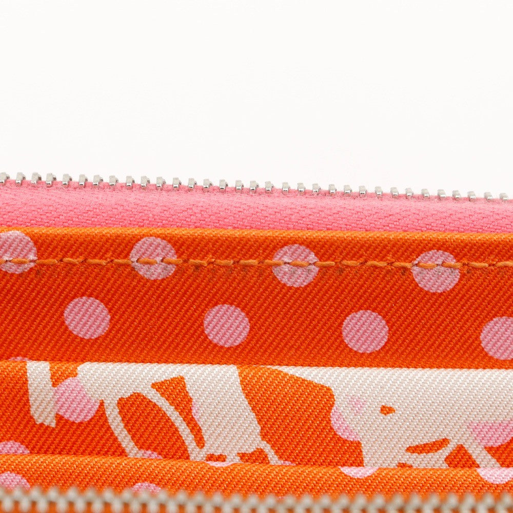 Hermes Azap Zip Around Wallet Epsom, PINK, LEATHER, Wallets