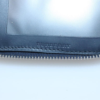 Burberry Reeves Double Zip Organizer Wallet Leather, NAVY, LEATHER, Wallets