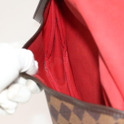 Louis Vuitton Saumur Handbag Damier, BROWN, CANVAS, Handbag