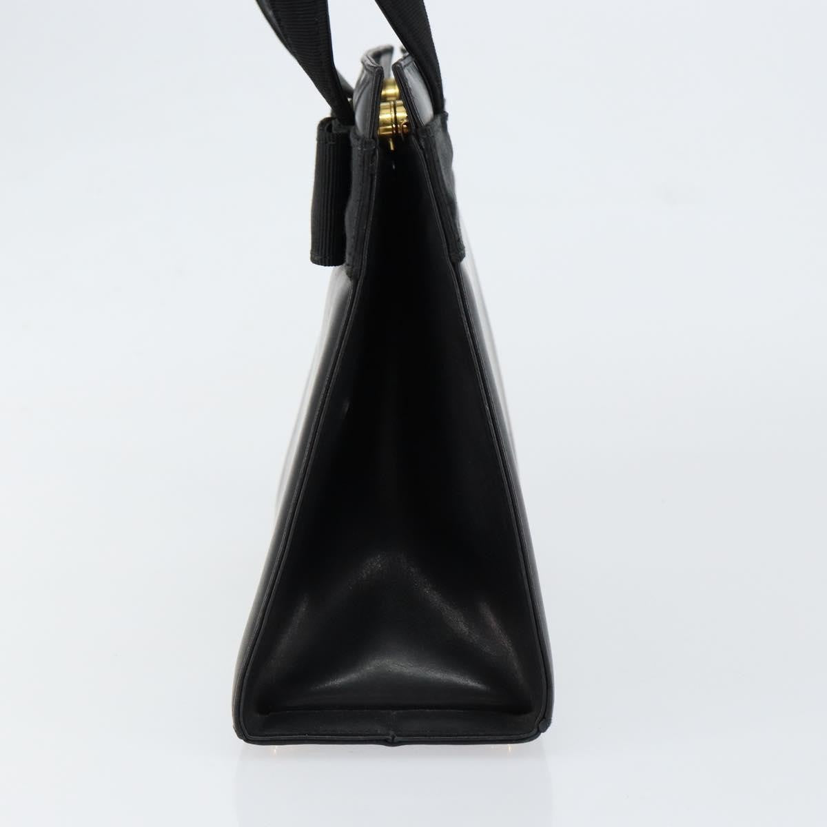 Salvatore Ferragamo Convertible Vara Bow Tote Leather, BLACK, LEATHER, Handbag