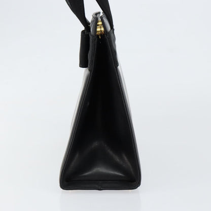 Salvatore Ferragamo Convertible Vara Bow Tote Leather, BLACK, LEATHER, Handbag