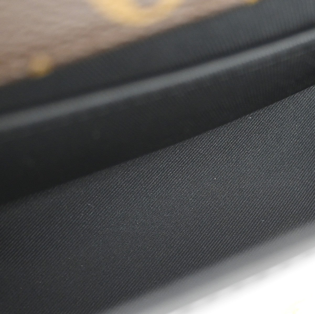 Louis Vuitton Cherrywood Handbag Vernis with Monogram Canvas, BLACK, PATENT_LEATHER, Handbag