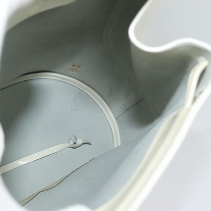 Salvatore Ferragamo Vintage Gancini Backpack Patent Leather, WHITE, PATENT_LEATHER, Backpack