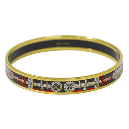 Hermes Enamel Bracelet Metal and enamel, Multicolour, Gold Plated, Bracelet