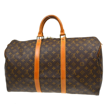 Louis Vuitton Keepall Bag Monogram Canvas, Brown, Canvas, Travel Bag