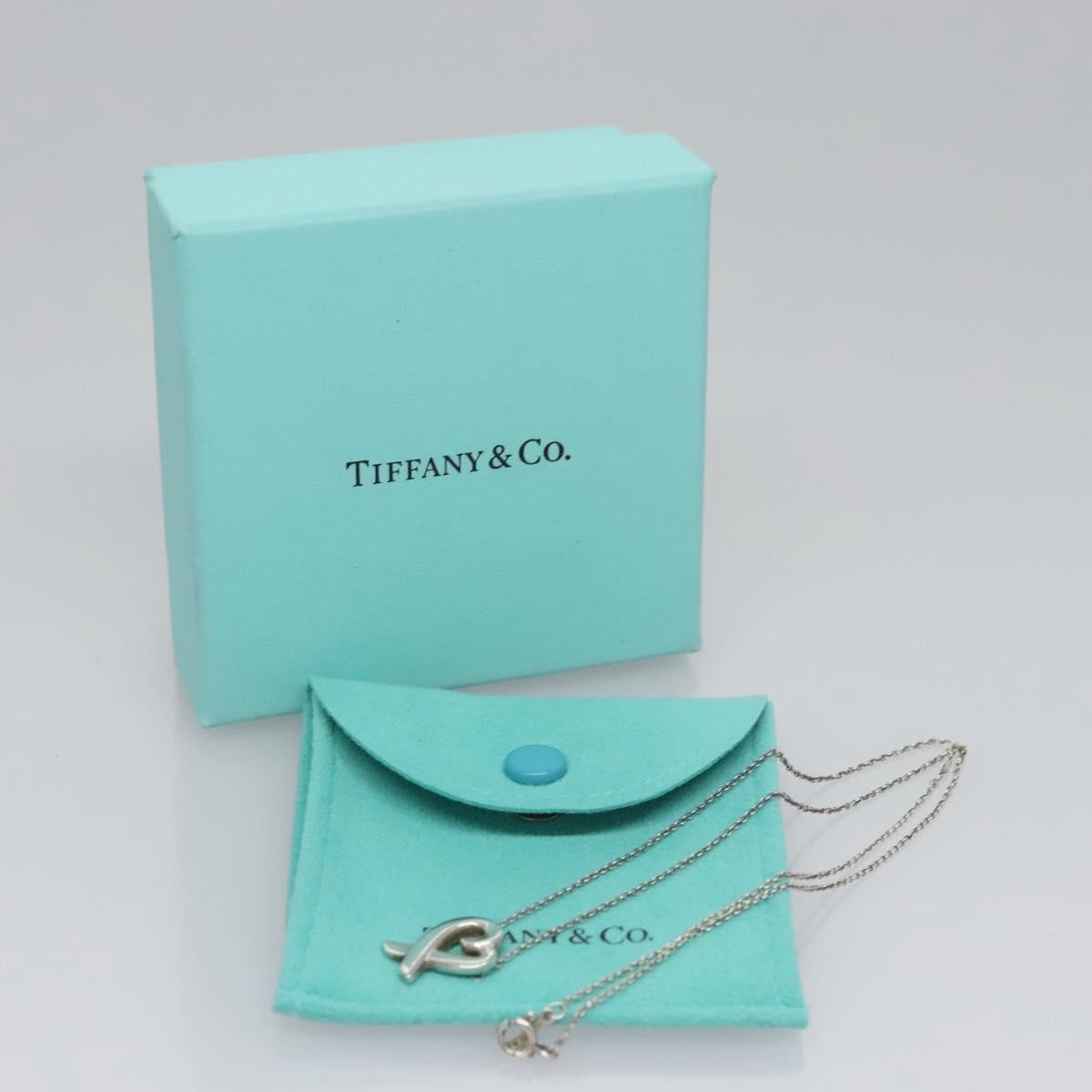Tiffany & Co. Paloma Picasso Loving Heart Pendant Necklace Silver 925, SILVER, SILVER, Necklace