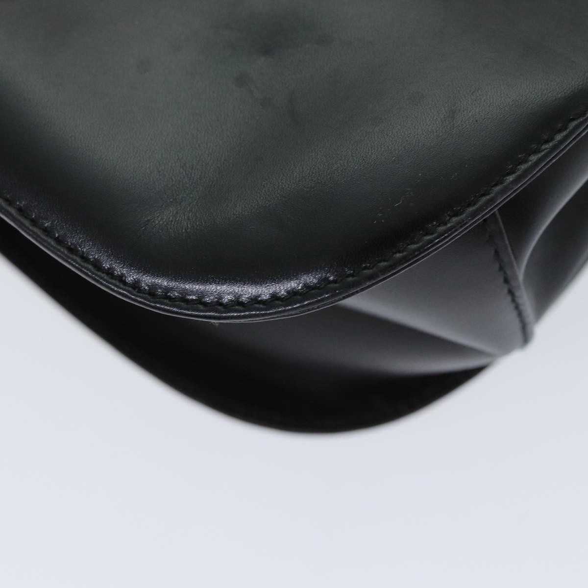 Salvatore Ferragamo Gancini handbag Leather, BLACK, LEATHER, Handbag