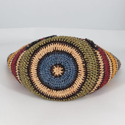 Balenciaga Panier Basket Tote Woven Raffia, MULTICOLOUR, WOOD, Tote bag