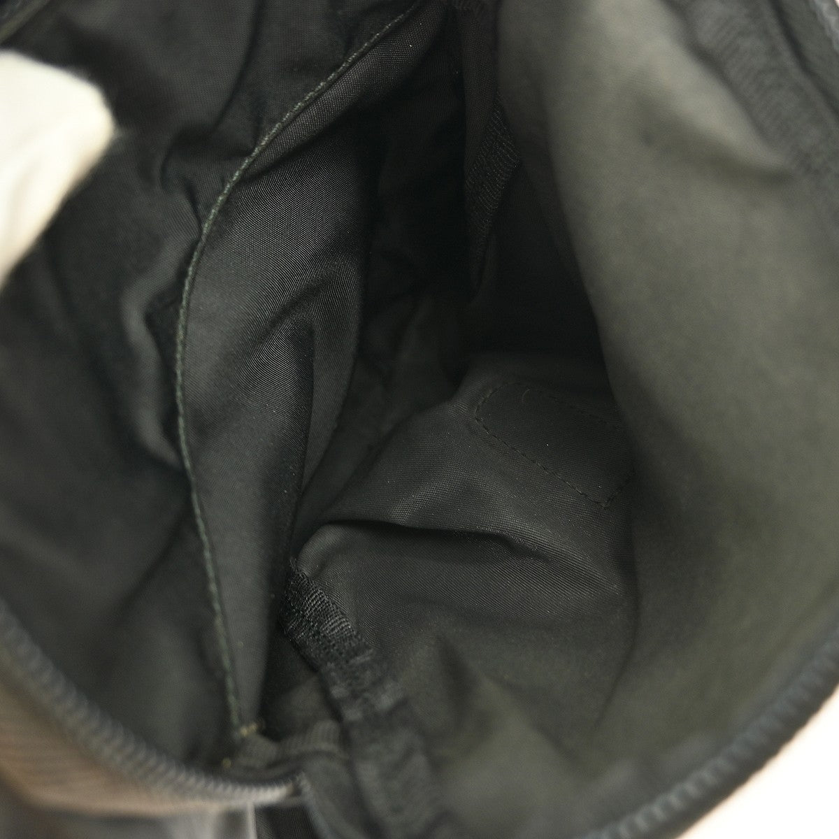 Prada Buckle Messenger Bag Tessuto, BLACK, NYLON, Shoulder bag