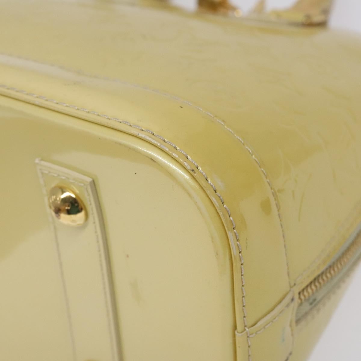 Louis Vuitton Alma Handbag Monogram Vernis, BEIGE, PATENT_LEATHER, Handbag