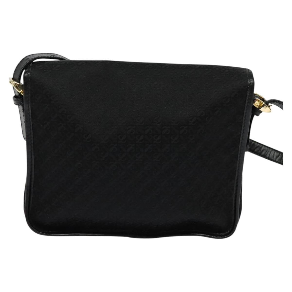 Loewe Flap Messenger Bag Canvas, BLACK, CANVAS, Shoulder bag
