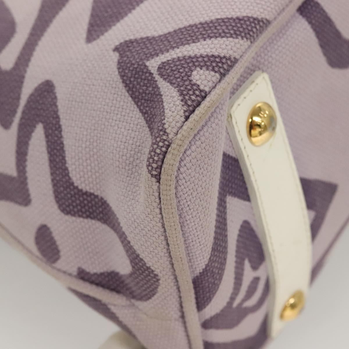 Louis Vuitton Tahitienne Cabas Canvas, PURPLE, CANVAS, Tote bag