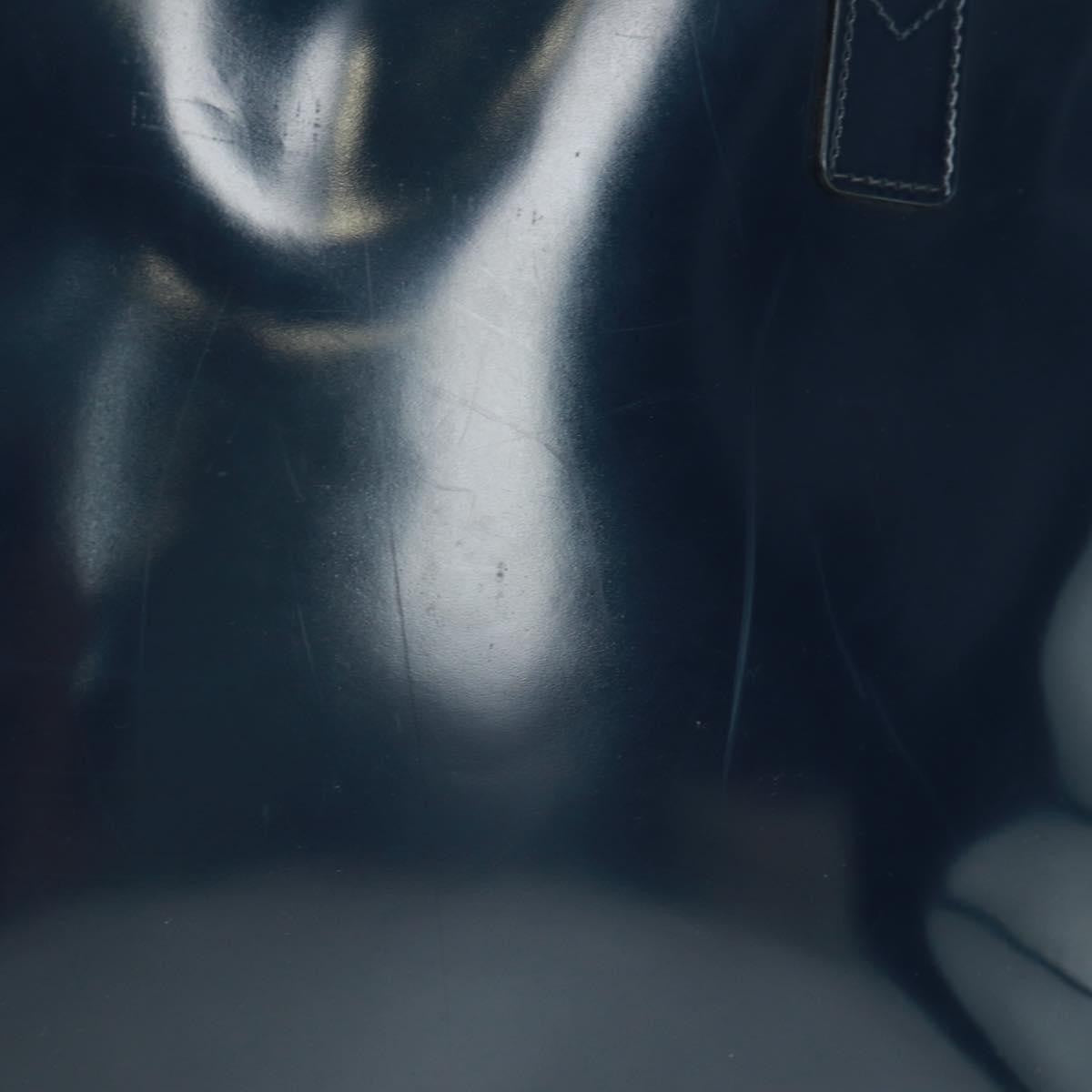 Gucci Vintage Bamboo Shoulder Bag Leather, NAVY, LEATHER, Shoulder bag