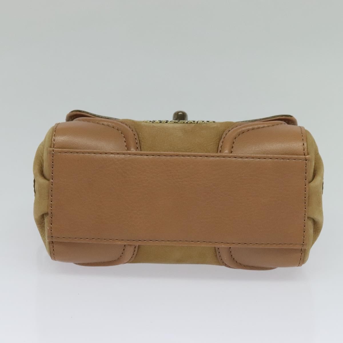 Burberry Blue Label Handbag Suede, BEIGE, SUEDE, Handbag