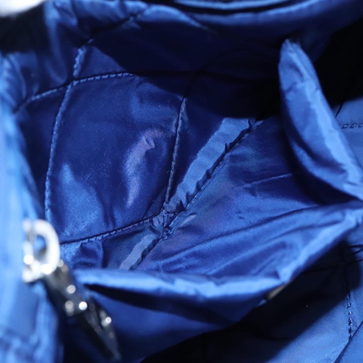 Prada Bomber Tote Tessuto, BLUE, NYLON, Tote bag