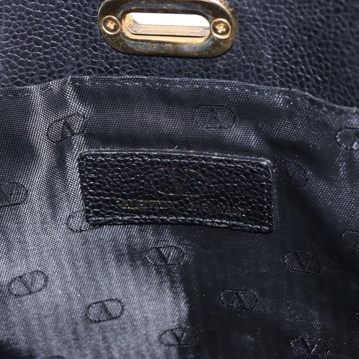 Valentino Garavani Vintage shoulder bag Leather, BLACK, LEATHER, Shoulder bag