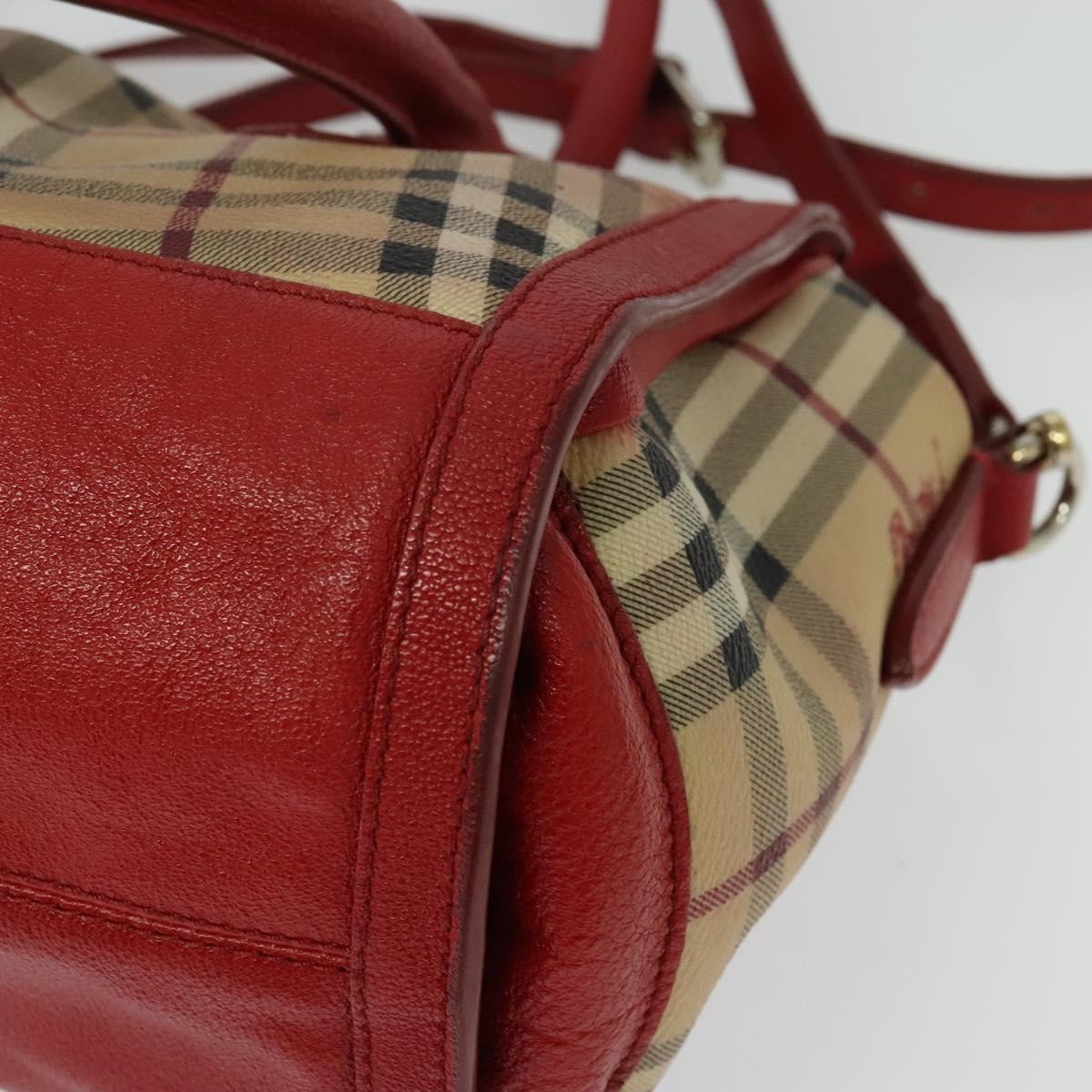 Burberry Pilgrim Satchel Haymarket Coated Canvas, BEIGE, CANVAS, Handbag