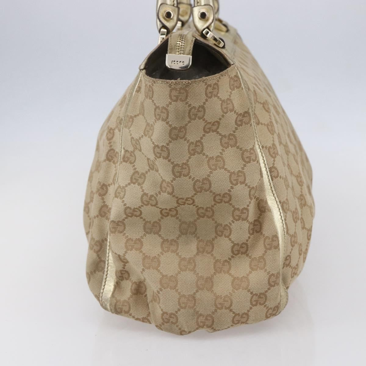 Gucci D-Ring Shoulder Bag GG Canvas, BEIGE, CANVAS, Tote bag