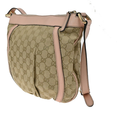 Gucci D-Ring Shoulder Bag (Outlet) GG Canvas, Brown, Canvas, Shoulder Bag