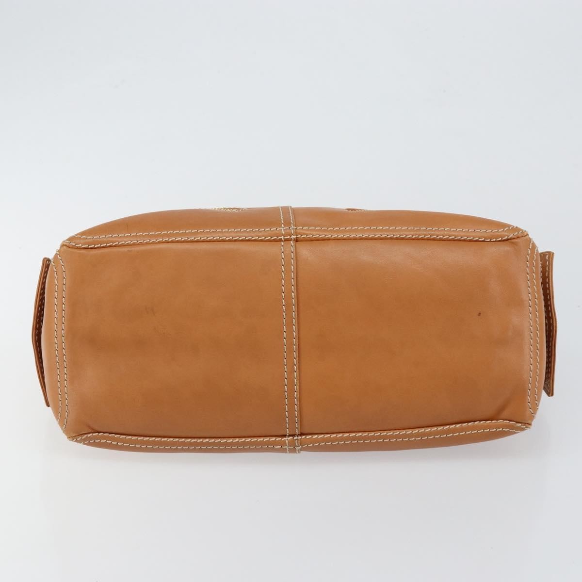 Celine Boogie Satchel Leather, BEIGE, LEATHER, Handbag