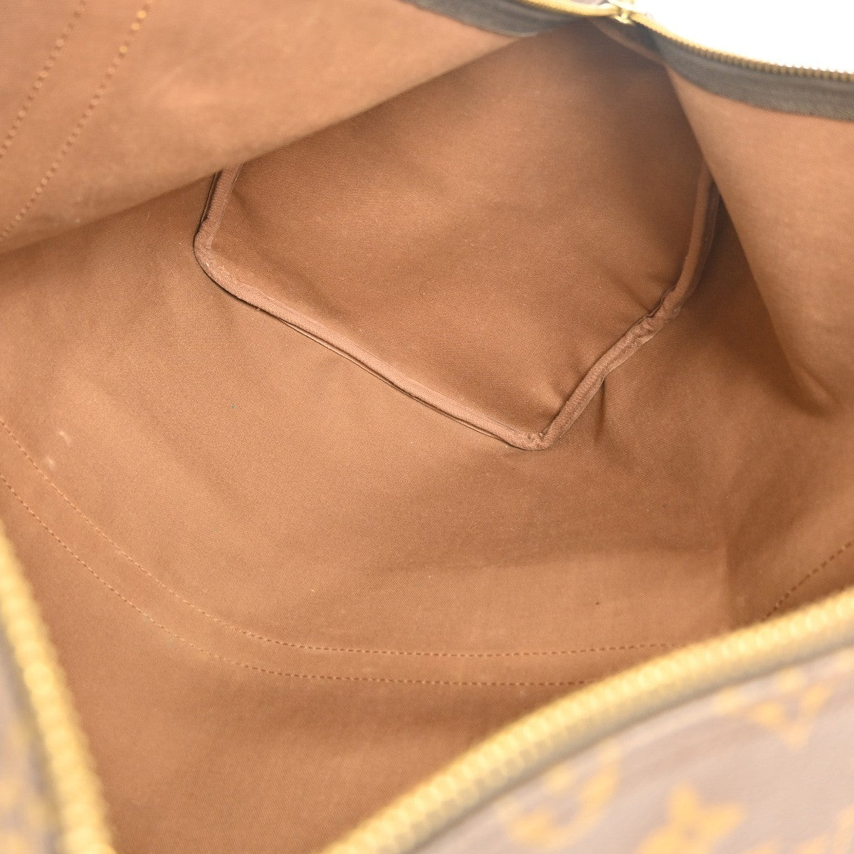 Louis Vuitton Keepall Bag Monogram Canvas, BROWN, CANVAS, Travel bag