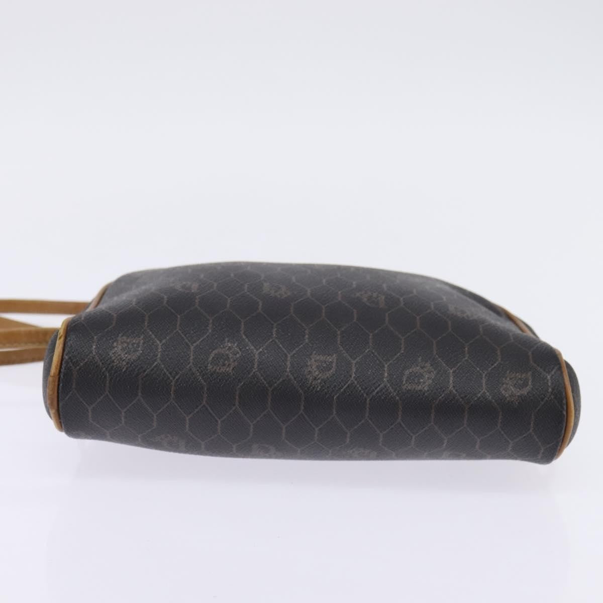 Christian Dior Vintage Honeycomb Shoulder Bag Canvas, BLACK, CANVAS, Shoulder bag