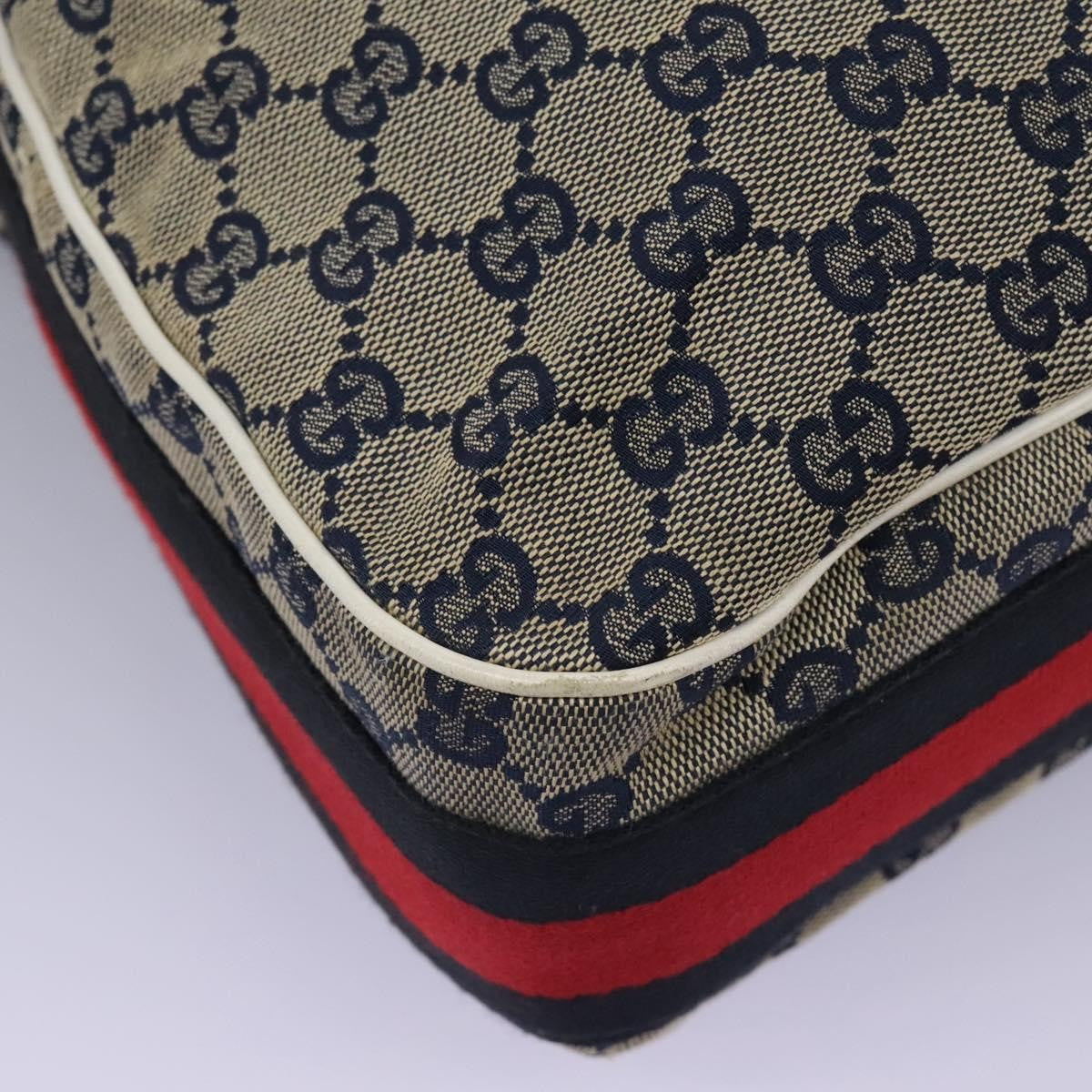 Gucci Heritage Web Hobo GG Canvas, NAVY, CANVAS, Shoulder bag