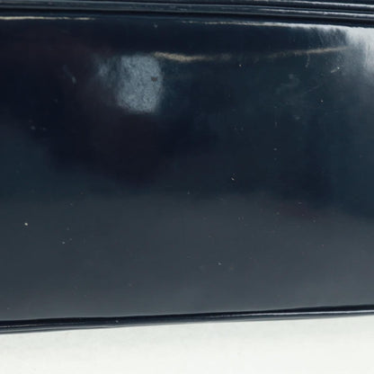 Gucci Vintage Bamboo Shoulder Bag Leather, NAVY, LEATHER, Shoulder bag