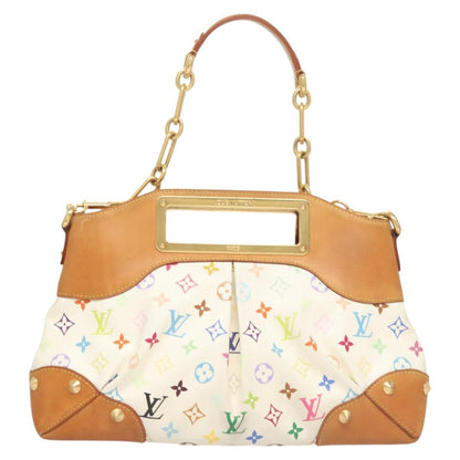Louis Vuitton Judy Handbag Monogram Multicolor, WHITE, CANVAS, Handbag