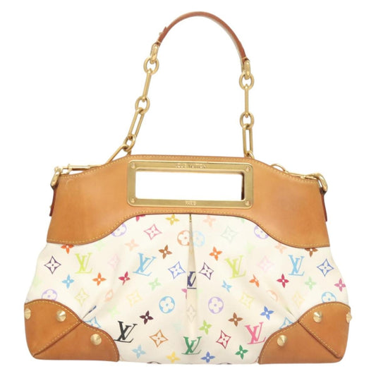 Louis Vuitton Judy Handbag Monogram Multicolor, WHITE, CANVAS, Handbag