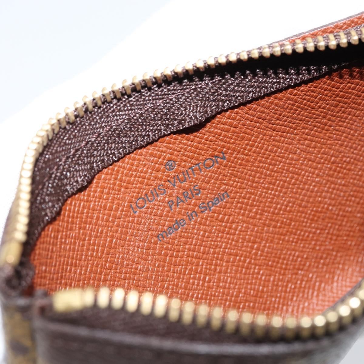 Louis Vuitton Pochette Clés Monogram Canvas, BROWN, CANVAS, Wallets