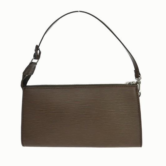 Louis Vuitton Pochette Accessoires Epi Leather, Brown, Leather, Clutch