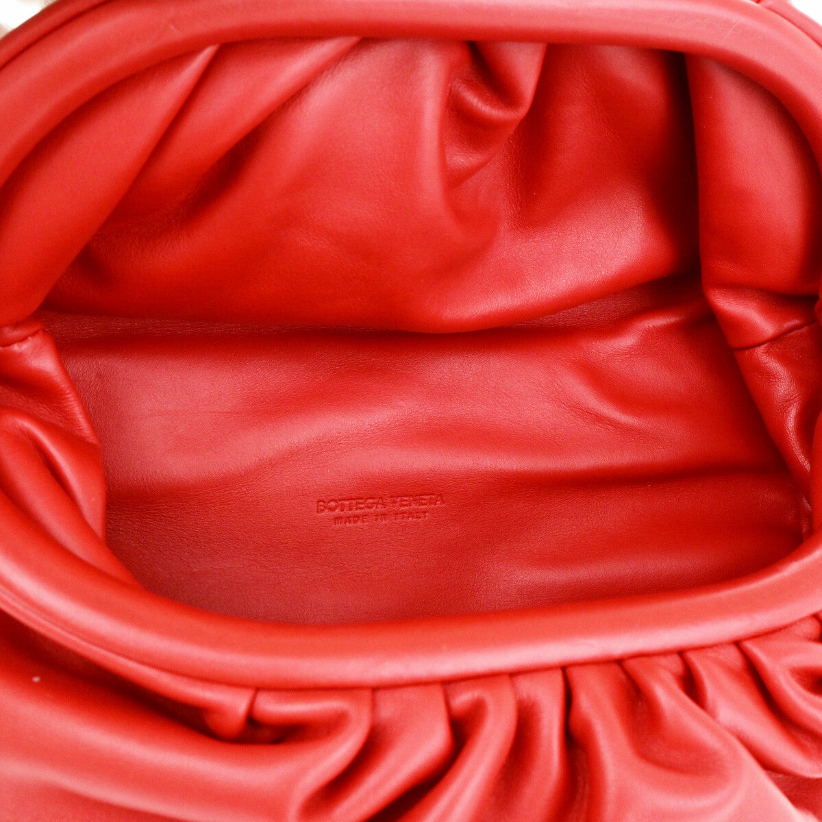 Bottega Veneta The Chain Pouch Leather, RED, LEATHER, Clutche & pouche