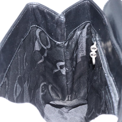 Salvatore Ferragamo Vala Shoulder Bag Leather, BLACK, LEATHER, Tote bag