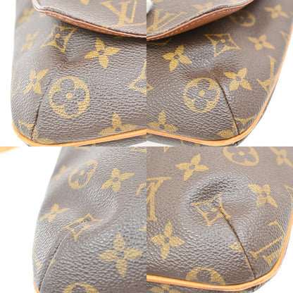 Louis Vuitton Musette Salsa Handbag Monogram Canvas, BROWN, LEATHER, Shoulder bag