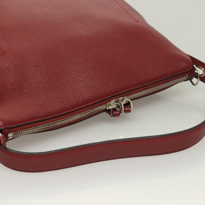 Bally Vintage Shoulder Bag Leather, RED, LEATHER, Shoulder bag