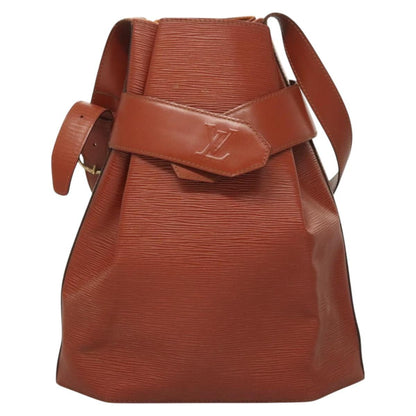 Louis Vuitton Vintage Sac d'Epaule Handbag Epi Leather, BROWN, LEATHER, Handbag