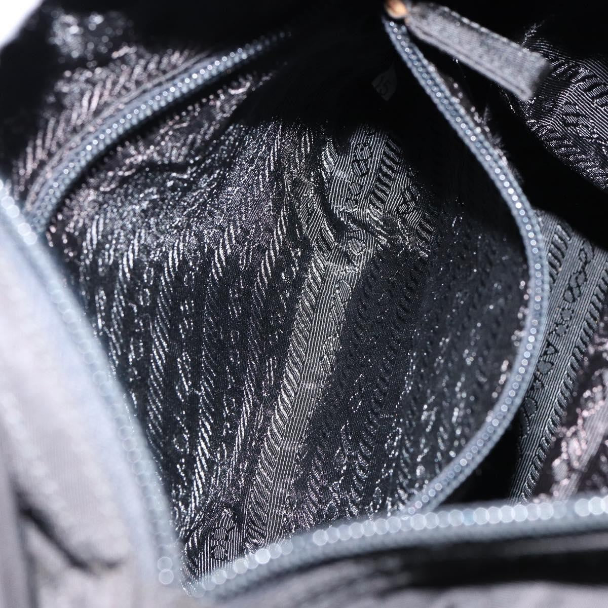 Prada Vintage Zip Tote Tessuto, BLACK, NYLON, Tote bag