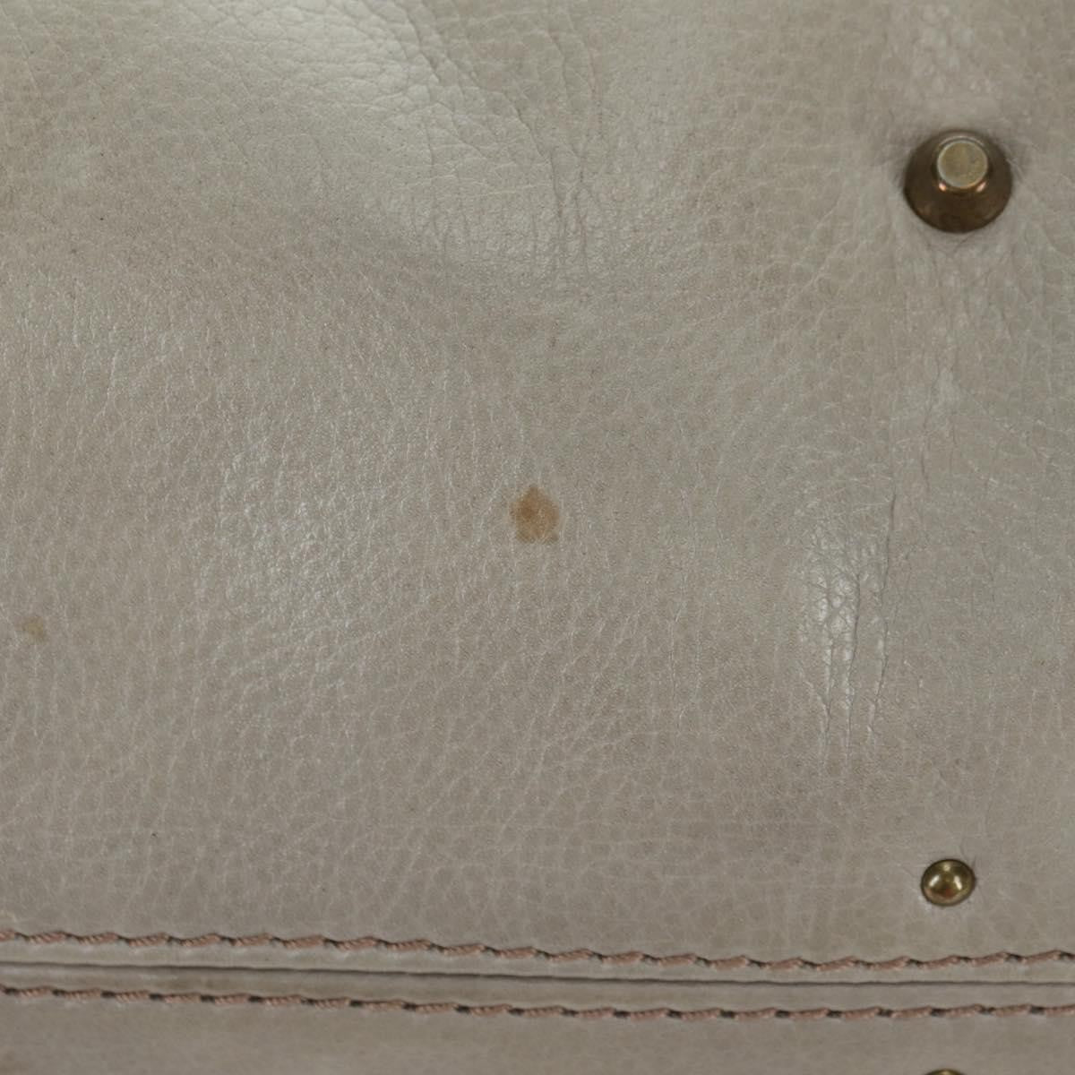 Chloe Paddington Lock Handbag Leather, Beige, Leather, Handbag