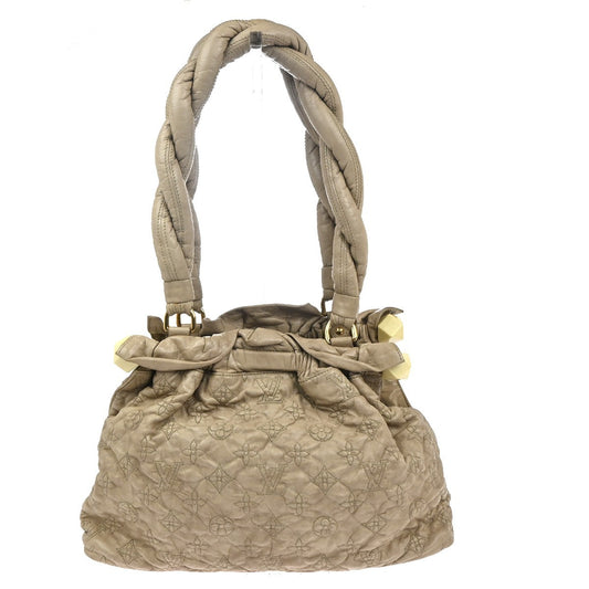 Louis Vuitton Olympe Stratus Handbag Limited Edition Monogram Lambskin, BEIGE, LEATHER, Shoulder bag