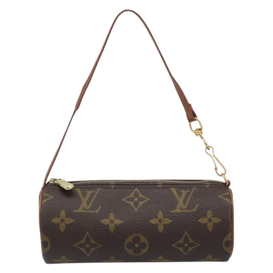 Louis Vuitton Papillon Pochette Monogram Canvas, BROWN, CANVAS, Clutche & pouche