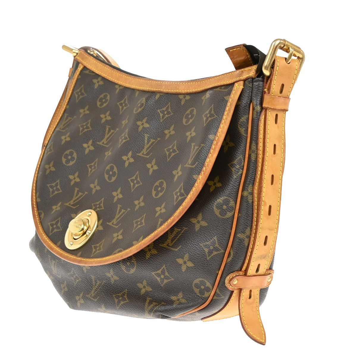 Louis Vuitton Tulum Handbag Monogram Canvas, BROWN, CANVAS, Handbag