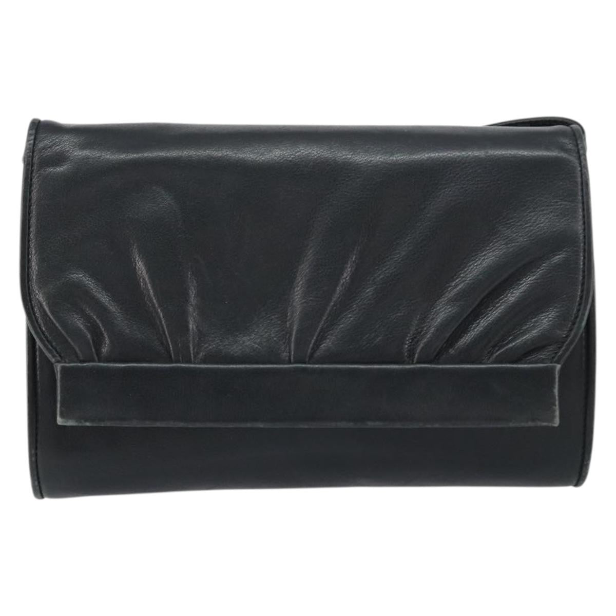 Gucci Vintage Shoulder Bag Leather, BLACK, LEATHER, Shoulder bag