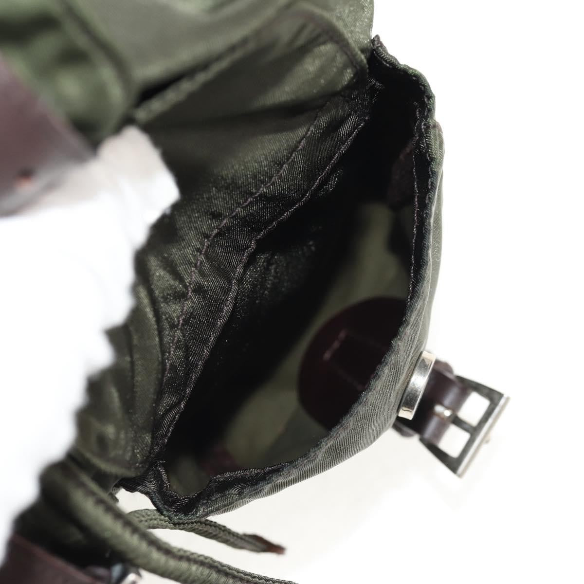 Prada Double Front Pocket Backpack Tessuto, KHAKI, NYLON, Backpack